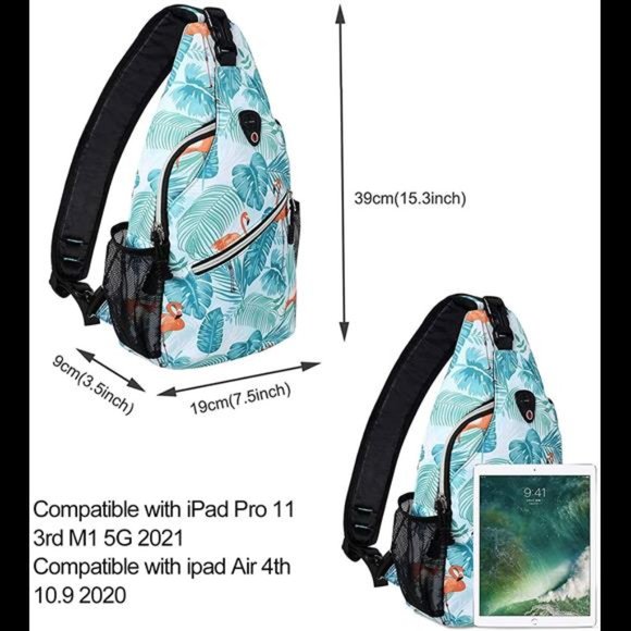 Sling Backpack,Travel Hiking Daypack Pattern Rope Crossbody Shoulder Bag main image 5